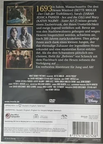 Hokkus Pokkus (1993) Hocus Pocus (DVD)