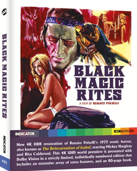 Black magic rites - Riti, magie nere e segrete orge nel trecento... (4K Ultra HD) Mukana 80-sivuinen kirja. The Reincarnation of Isabel (Numeroitu painos: numero saattaa olla eri kuin kuvassa).