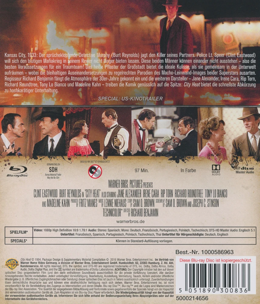 City Heat - tuli hännän alla (Blu-ray)