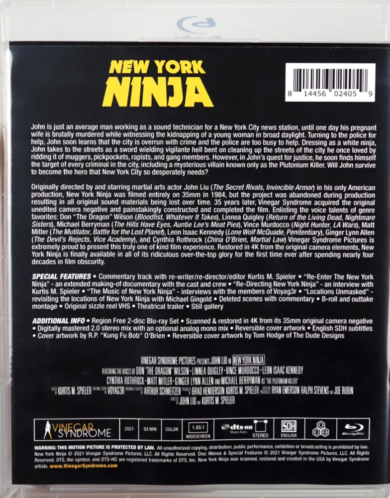 New York Ninja (Blu-ray) Vinegar Syndrome