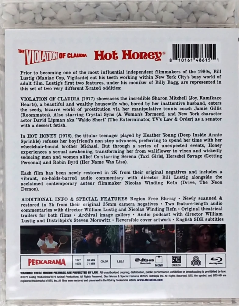 The Violation of Claudia + Hot Honey - Limited Edition Slipcover (Blu-ray) Vinegar Syndrome