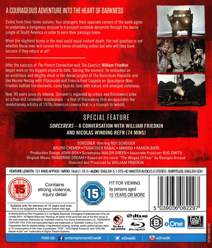 Pelon palkka - Sorcerer - 40th Anniversary (1977) Blu-ray