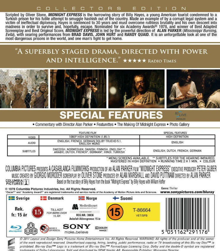 Keskiyön pikajuna - Midnight Express (Blu-ray) 1978
