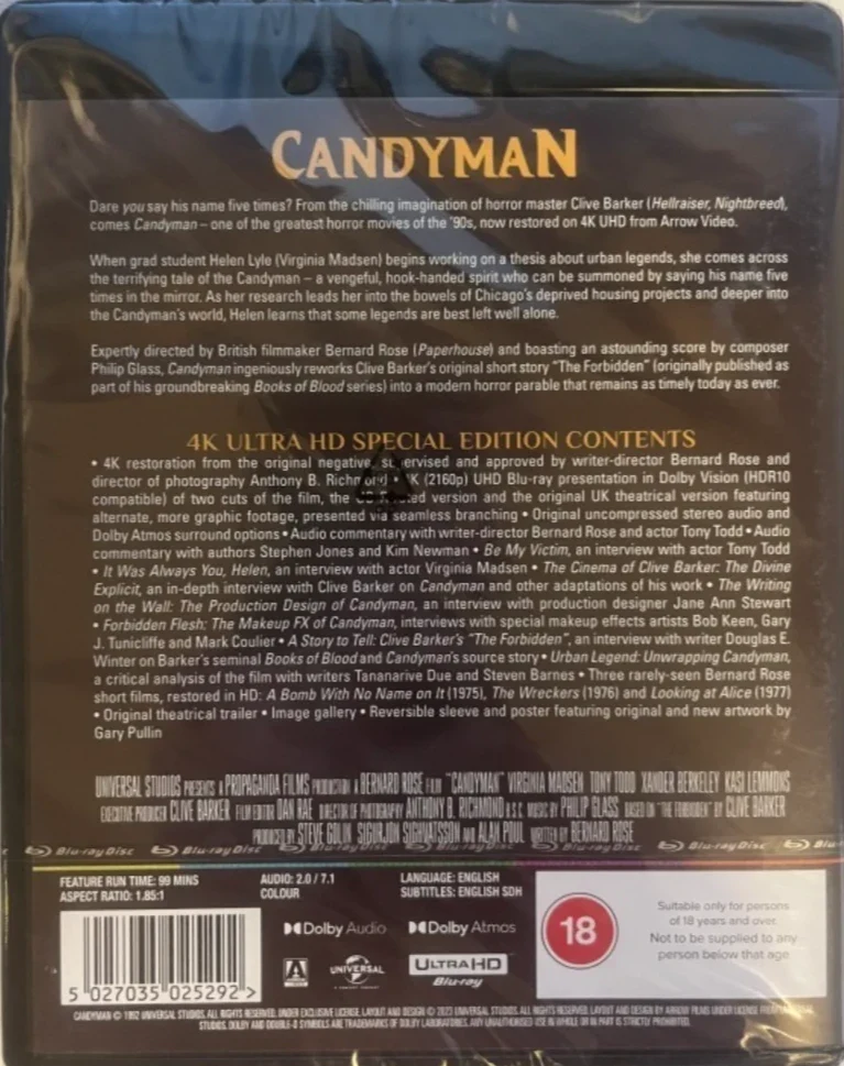 Candyman (4K Ultra HD) ARROW (1992)