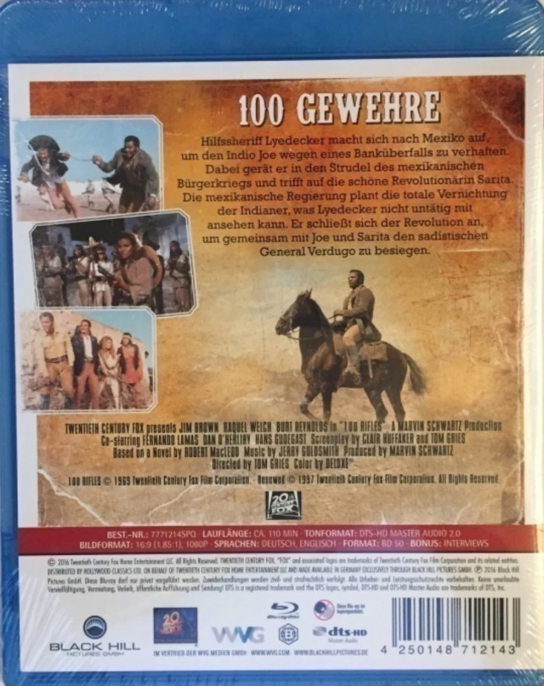 100 Kivääriä (Blu-ray) 100 Rifles