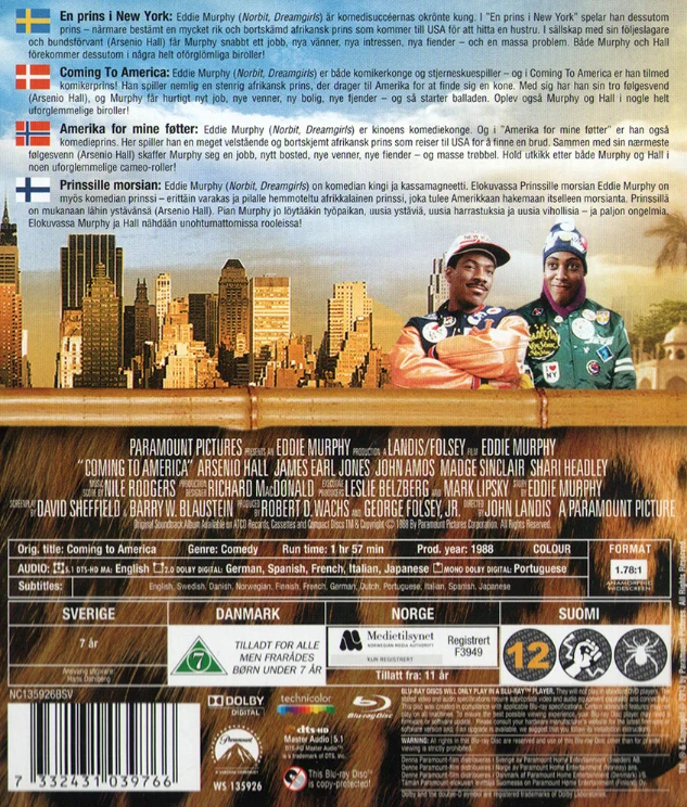 Prinssille morsian - Coming to America (Blu-ray) 