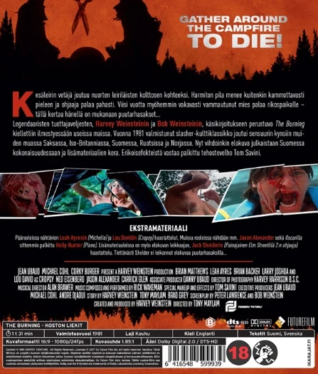 The Burning - Koston Liekit (Blu-ray) leikkaamaton versio!