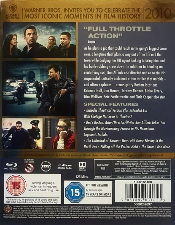 The Town - Extended cut (Blu-ray) Slipcover