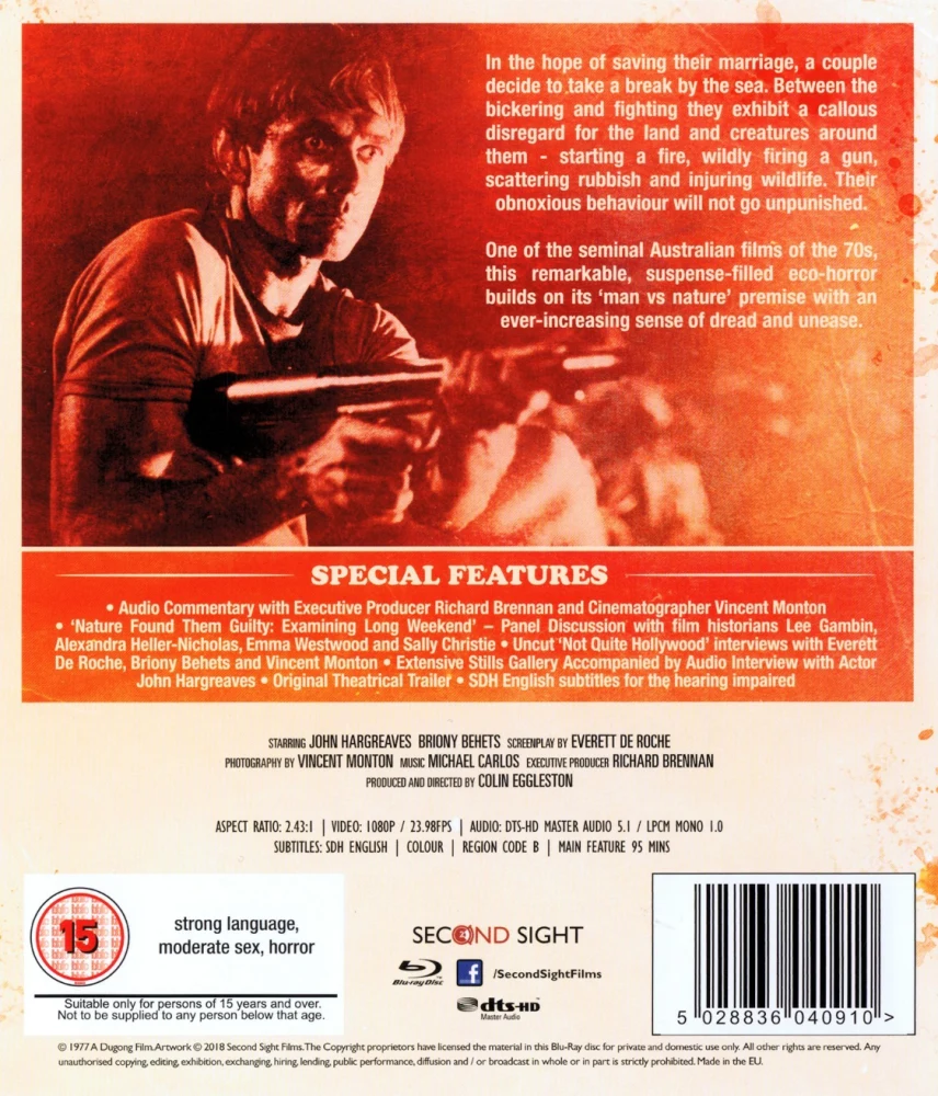 Long Weekend (Blu Ray) Second Sight (1978)