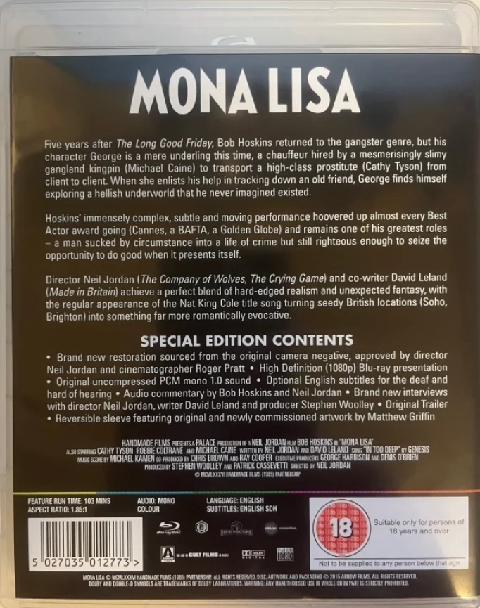 Mona Lisa - Special Edition (Blu-ray) Arrow