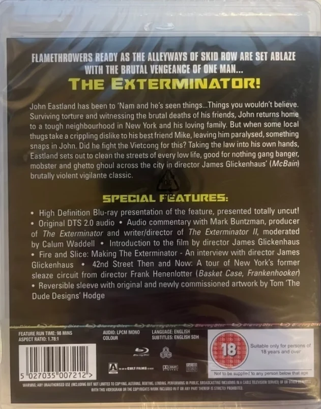 Teloittaja - The Exterminator (Blu-ray) Arrow