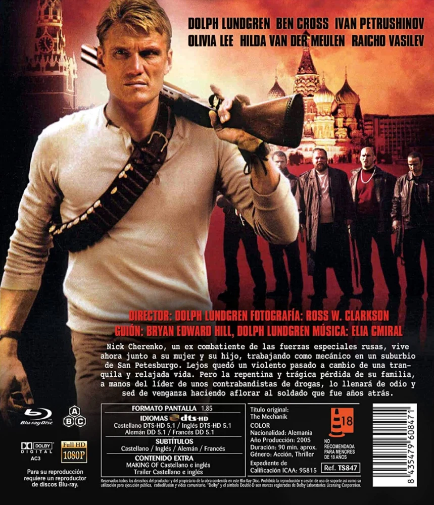 The Mechanik (2005) Dolph Lundgren (Blu-ray)