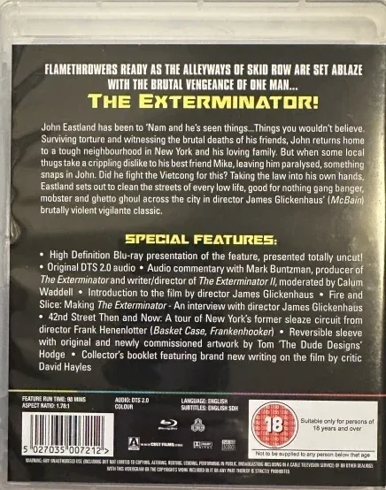 Teloittaja - The Exterminator (Blu-ray) Arrow (Vihkonen)