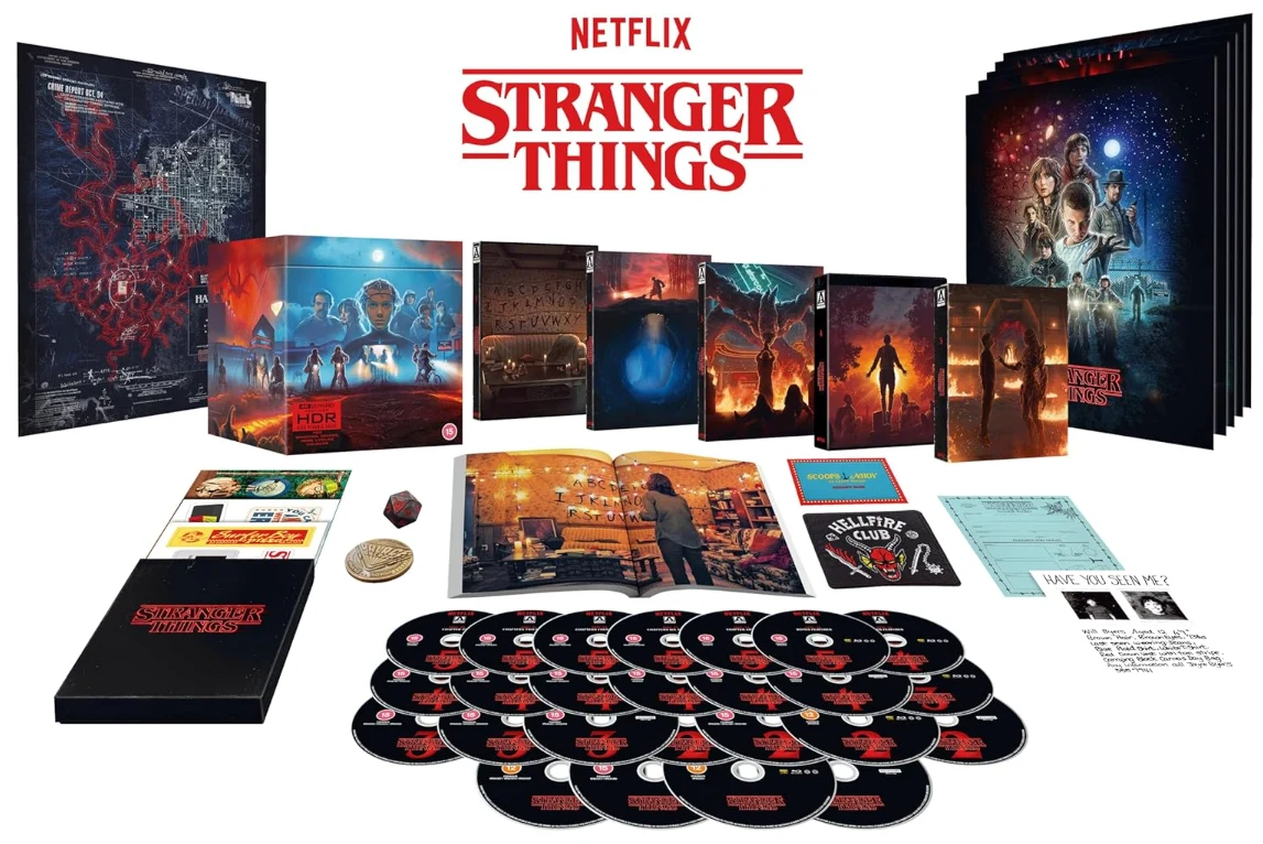 Stranger Things: Koko sarja 1-5 (25x 4K UHD / Rajoitettu Deluxe-painos) Stranger Things Seasons 1 to 5 - Complete Collection Deluxe Limited Edition 4K Ultra HD