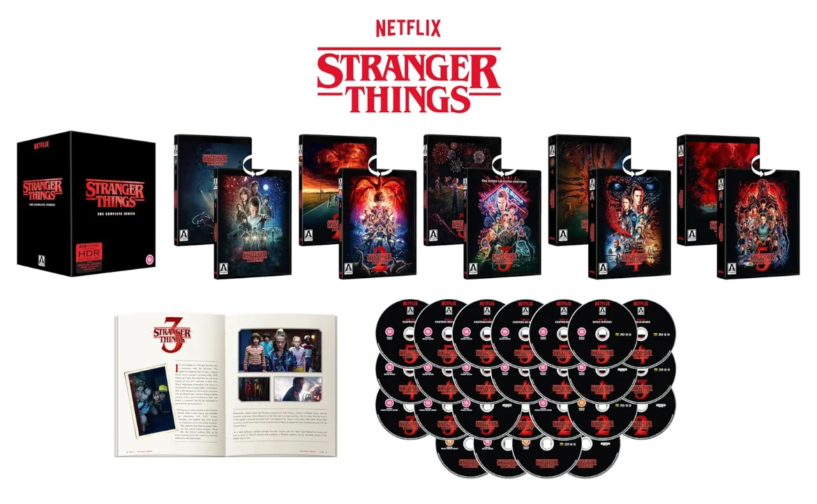 Stranger Things: Koko sarja 1-5 (25x 4K UHD) Stranger Things Seasons 1 to 5 - Complete Collection 4K Ultra HD