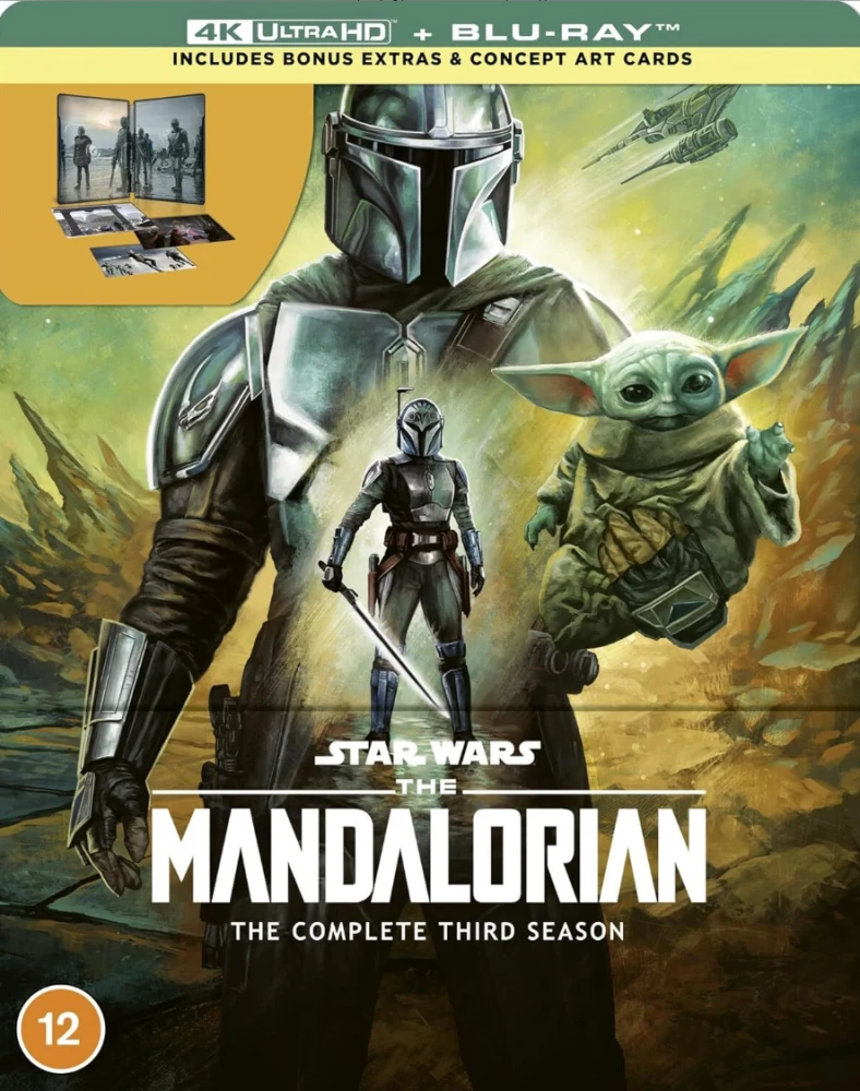 Mandalorian: Kausi 3 - Limited Edition Steelbook (2x 4K Ultra HD & 2x Blu ray) Season 3