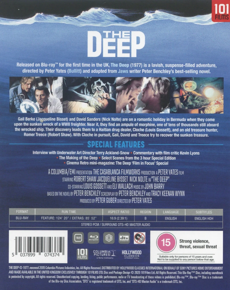 Syvyyden saalistajat / The Deep (Blu-ray) Vihkonen