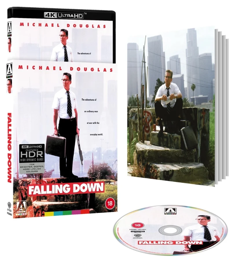 Rankka päivä - Falling Down - Limited Edition (4K Ultra HD) Vihkonen + Slipcover (Arrow)