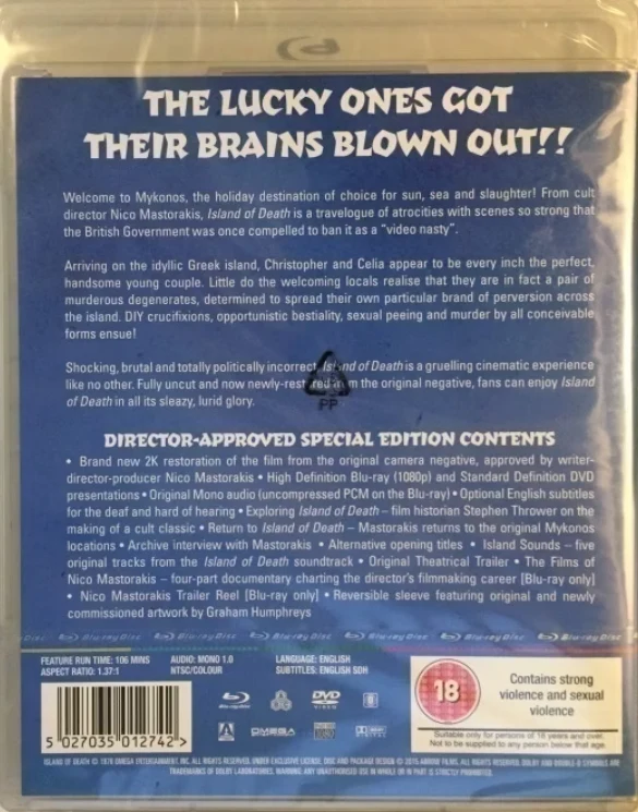 Island of Death - Ta paidia tou Diavolou - Special Edition (Blu-ray + DVD) Arrow