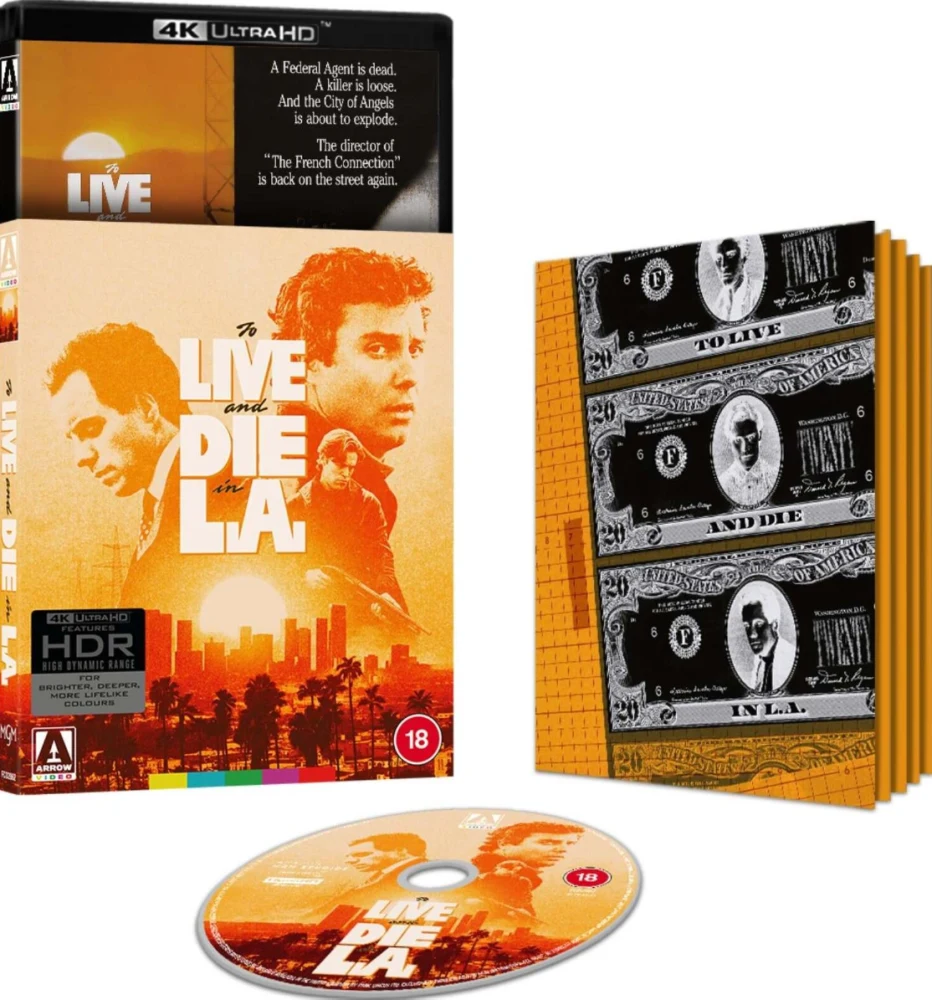 Elää ja kuolla L.A.:ssa - Limited Edition (4K Ultra HD) ARROW (To Live And Die in L.A.) Slipcover + Vihkonen