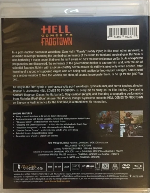 Hell Comes to Frogtown (Blu-ray + DVD) Vinegar Syndrome (1988) 4K Masteroitu