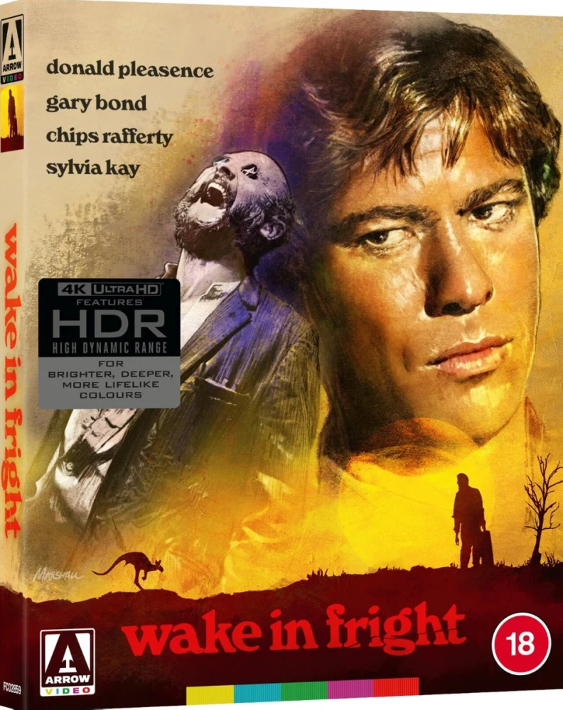 Kova loma - Wake In Fright - Limited Edition (4K Ultra HD) Arrow (Vihkonen + Slipcover) Outback AKA Vaarallinen loma