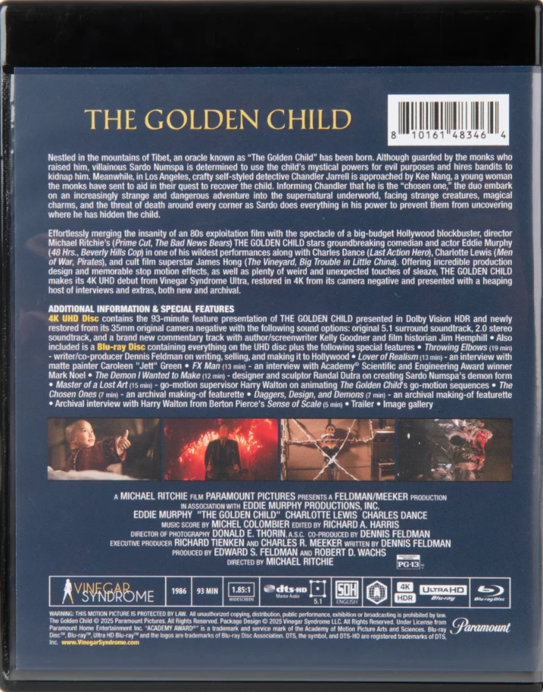 Kultainen lapsi - The Golden Child - Special Limited Edition Deluxe Magnet Box + Slipcover set + 40-Sivuinen Kirja (4K Ultra HD + Blu-ray)