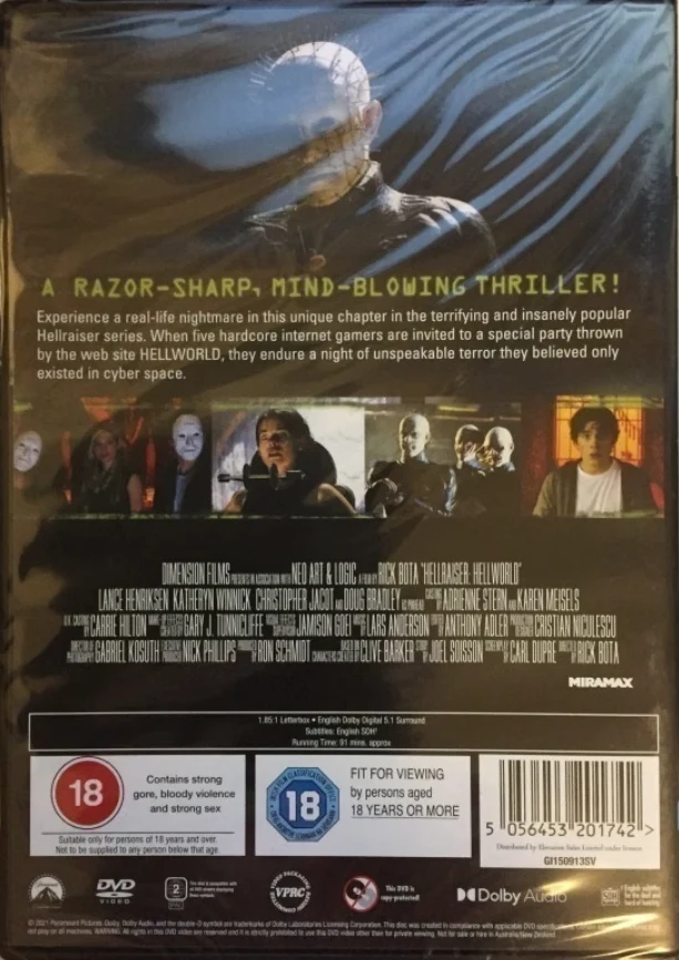 Hellraiser 8 - Hellworld (DVD) Katheryn Winnick (2005)