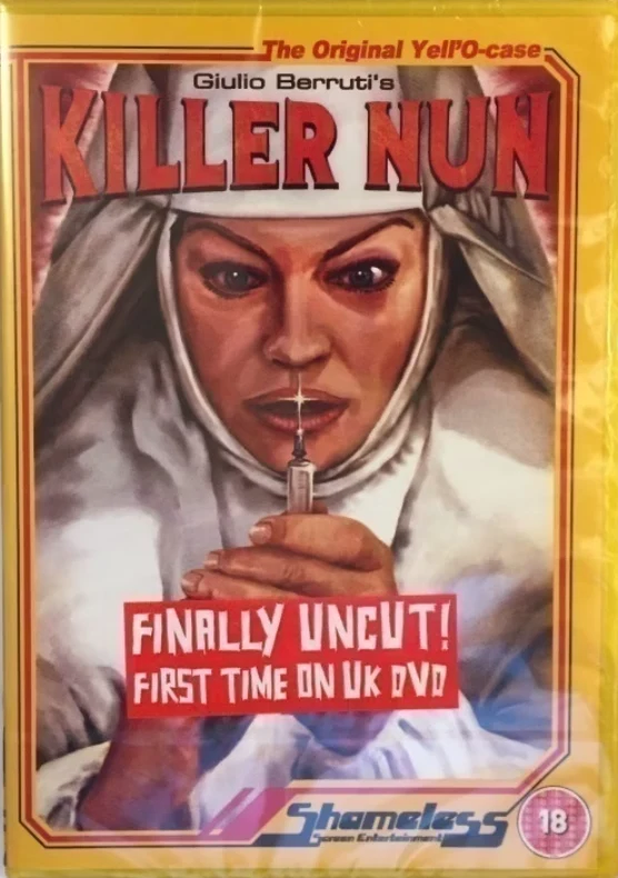 Tappajanunna AKA Killer Nun AKA Suor Omicidi (DVD) (1978) Shameless (Leikkaamaton)