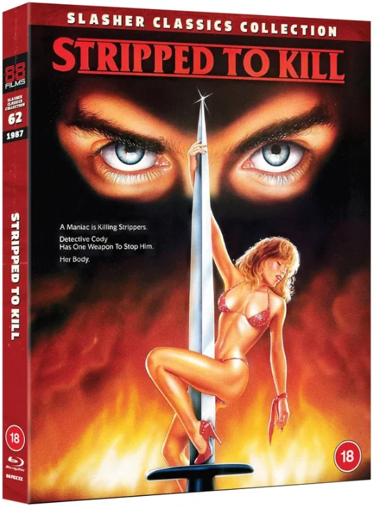 Kohtalokas tehtävä - Stripped to Kill - Limited Edition (Blu-ray) Slasher Classics Collection 62# (Vihkonen + Slipcover)