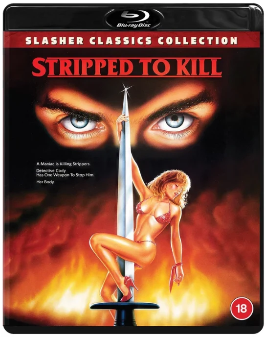 Kohtalokas tehtävä - Stripped to Kill - Limited Edition (Blu-ray) Slasher Classics Collection 62# (Vihkonen + Slipcover)