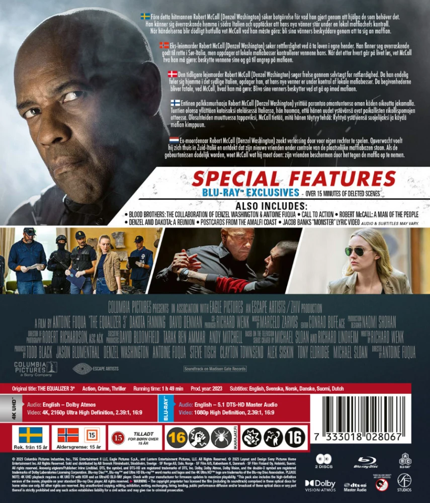 The Equalizer 3 (4K Ultra HD + Blu-ray) 2023