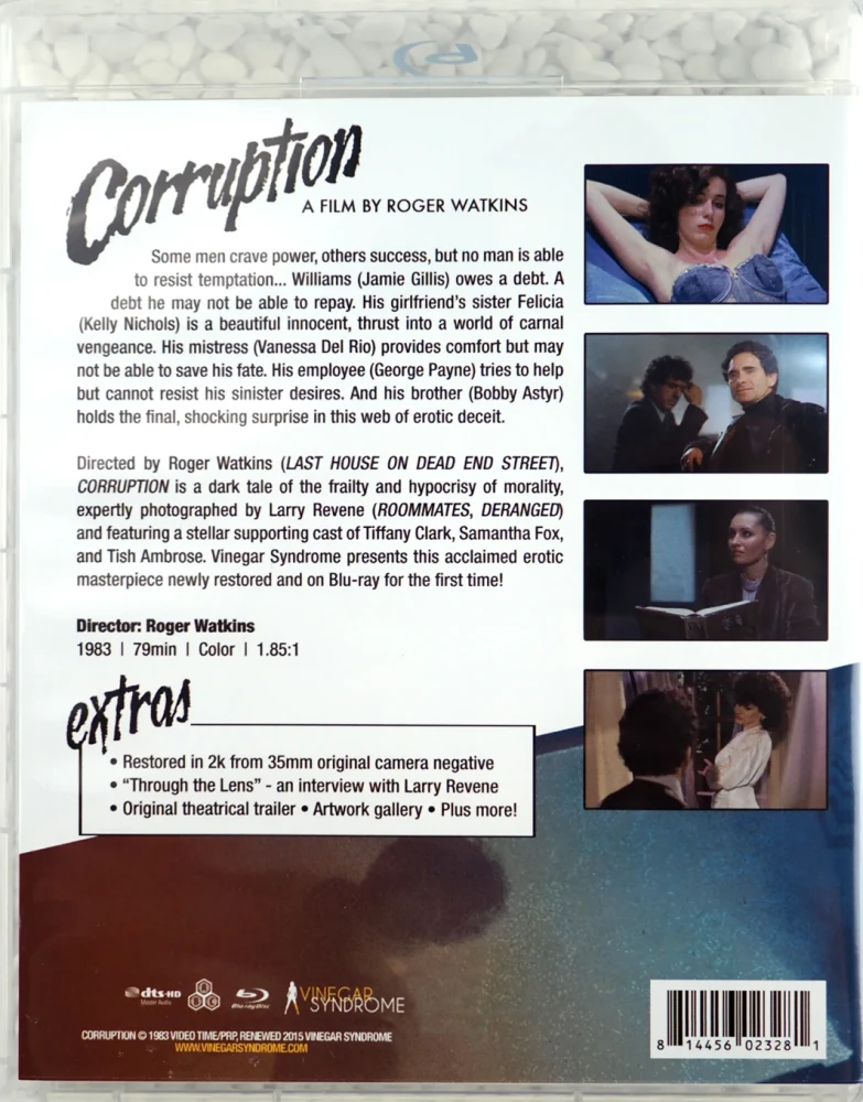 Corruption - Limited Edition Slipcover (Blu-ray) Mukana bonus elokuva: Last House on Dead End Street (Blu-ray) Vinegar Syndrome
