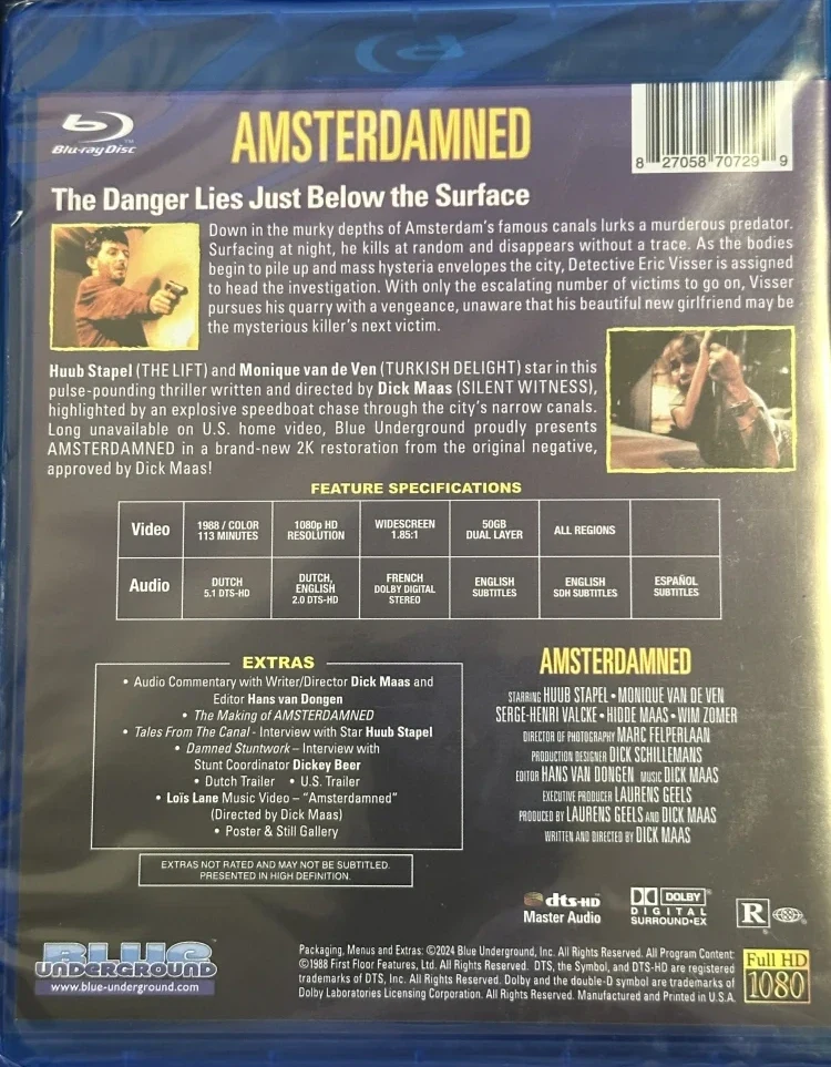 Amsterdamin Piru - Amsterdamned (Blu-ray)  Blue Underground