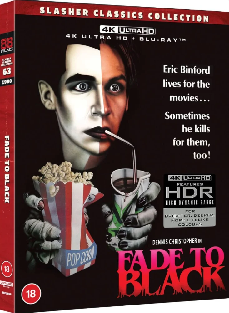 ...kun valot sammuvat - Fade to Black - Limited Edition (1980) (4K UHD + Blu-ray) Slipcase + Vihkonen (Slasher Classics Collection 63#)