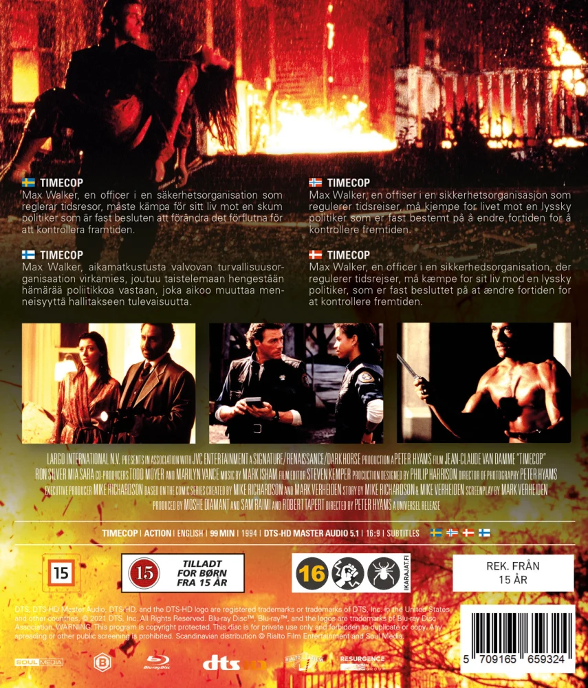 Timecop (Blu-ray) Jean-Claude Van Damme (1994)