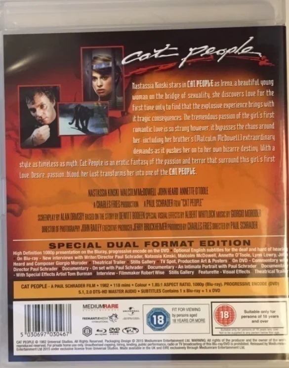Kissaihmiset - Cat People - Collectors Edition (Dual Format Blu-ray & DVD)