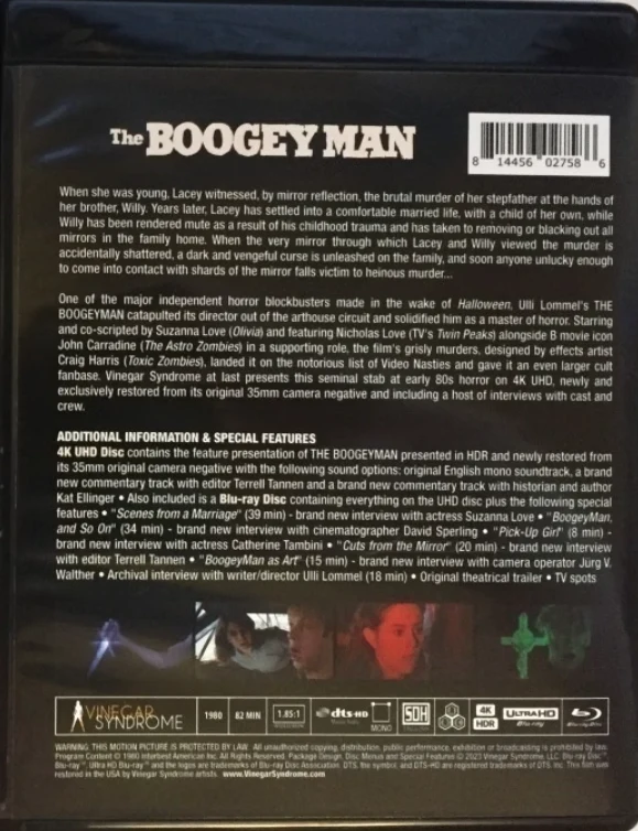 The Boogeyman - sakset kurkulla / The Bogey Man (4K Ultra HD + Blu-ray) Vinegar Syndrome