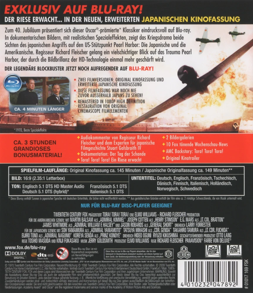 Tora! Tora! Tora! [Blu-ray] [1970]