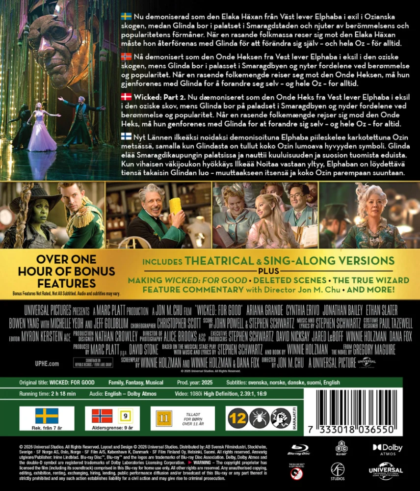 Wicked: For Good (Blu-ray) Wicked 2