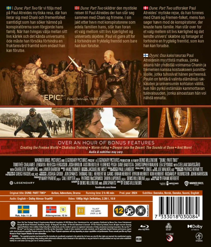Dyyni: Osa kaksi (Blu-ray) Dune: Part Two (2024)
