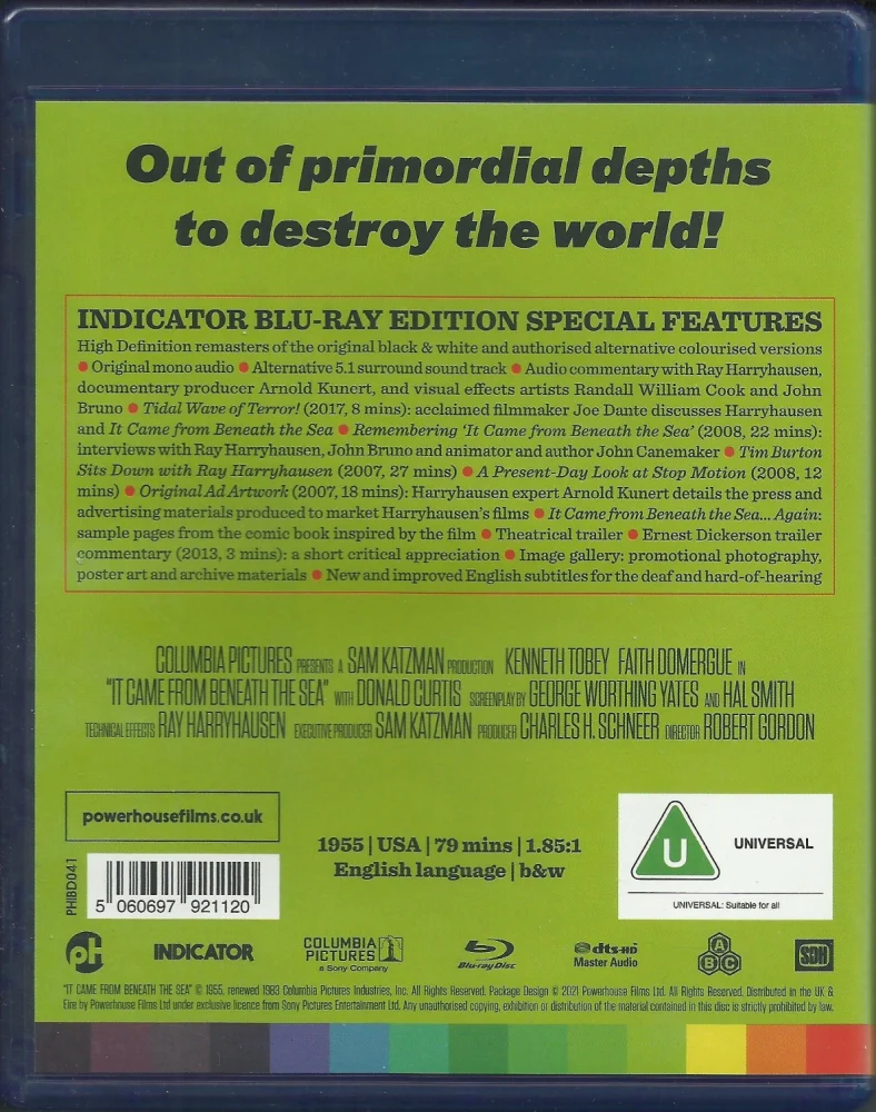 Merenpohjan hirviö - It Came from Beneath the Sea (Blu-ray)
