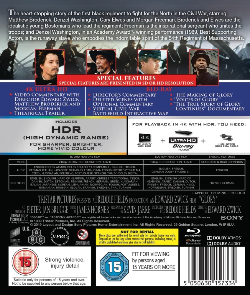 Glory (4k Ultra HD + Blu-ray) (1989)