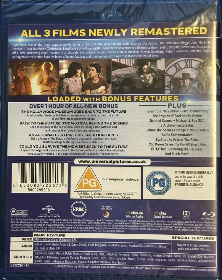 Paluu tulevaisuuteen -trilogia / Back to the Future Trilogy (Blu-ray)