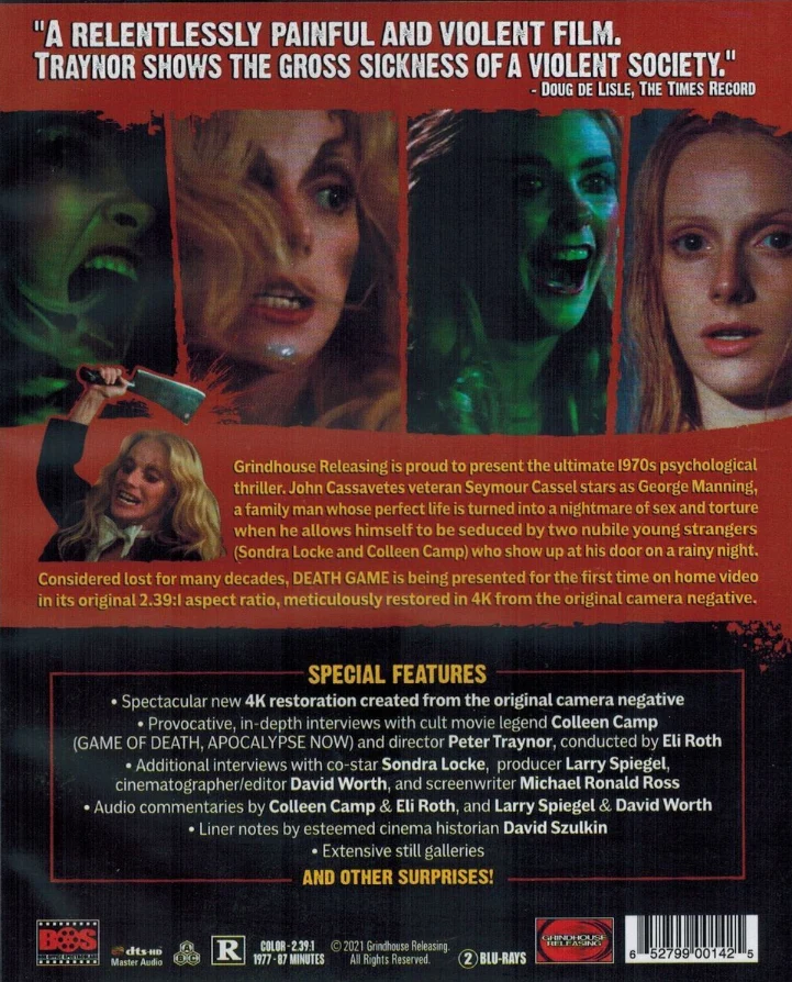 Death Game (2-Blu-ray Set With CD) Deluxe Edition (1977) Vihkonen (2 elokuvaa: Death Game [The Seducers] (87 min) / Little Miss Innocence [Teenage Innocence] (72 min) Blu-ray) 4K masteroitu!