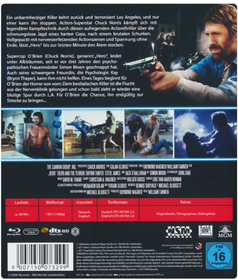 Tappajan ote - Hero and the terror   (Blu-ray)