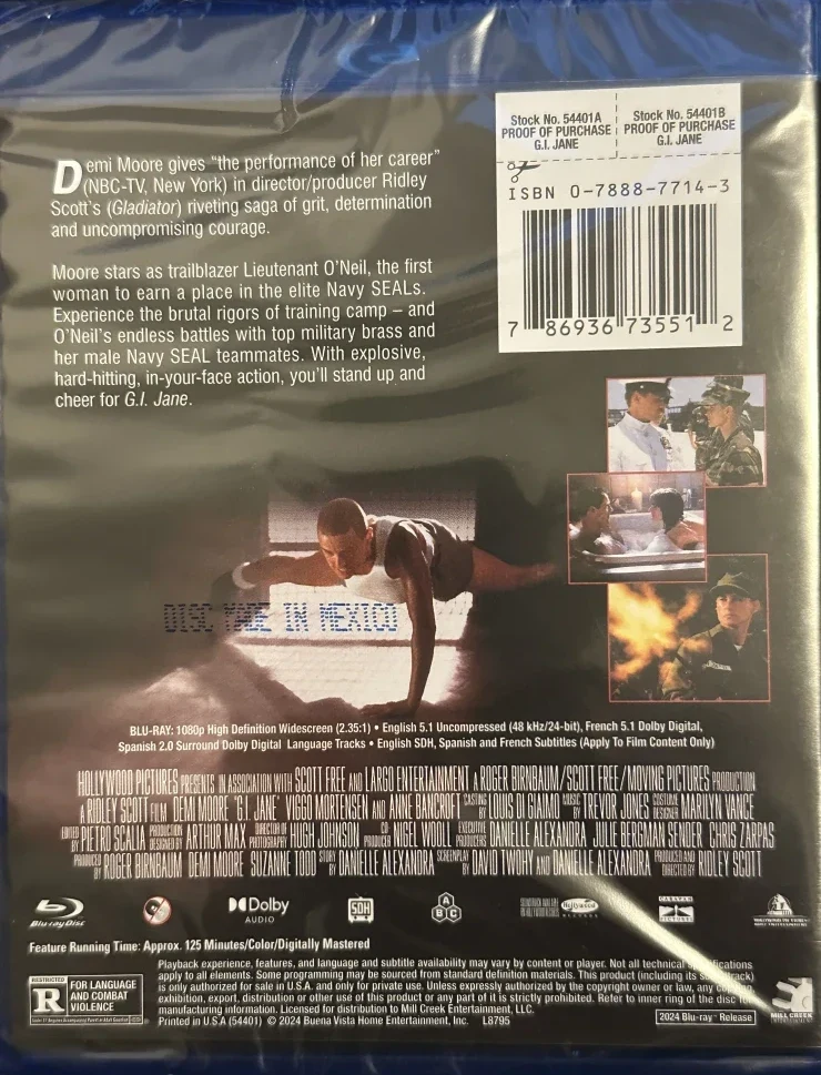 Sotilas Jane - G.I. Jane (Blu-ray) Demi Moore (1997)