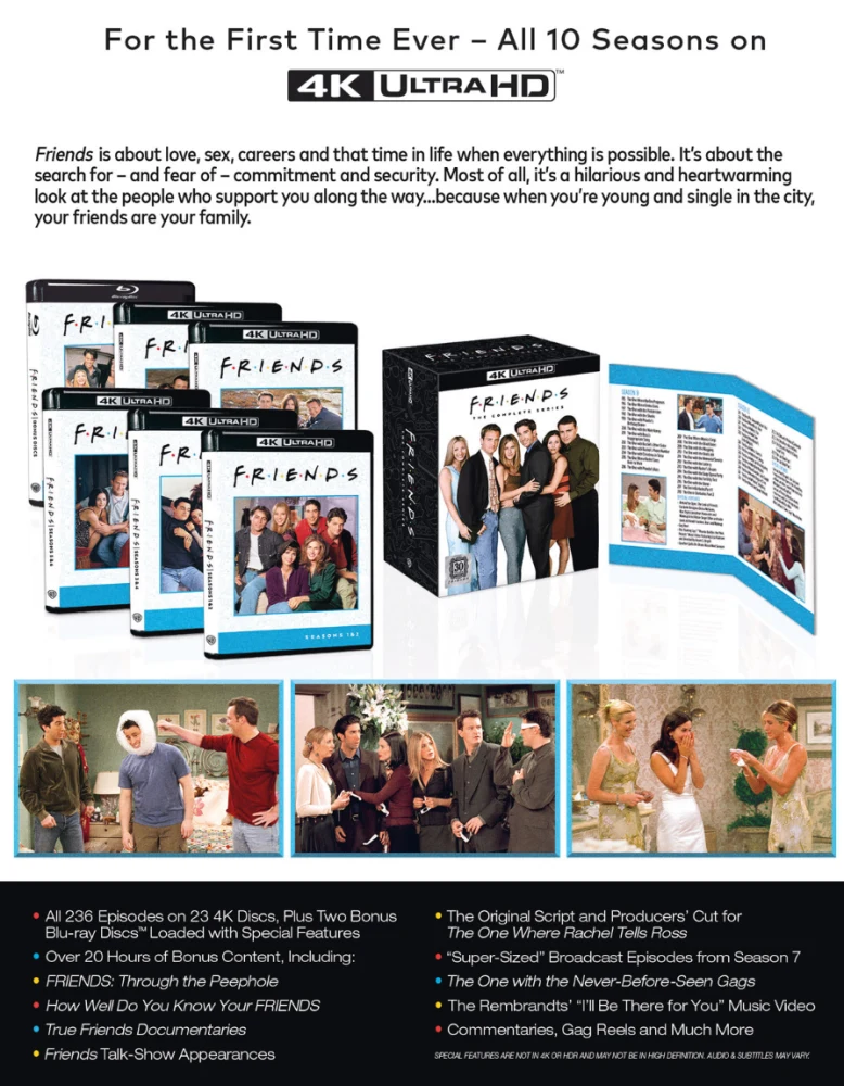 Frendit - The Complete Series (1994 - 2004) (25 4K UHD) Friends
