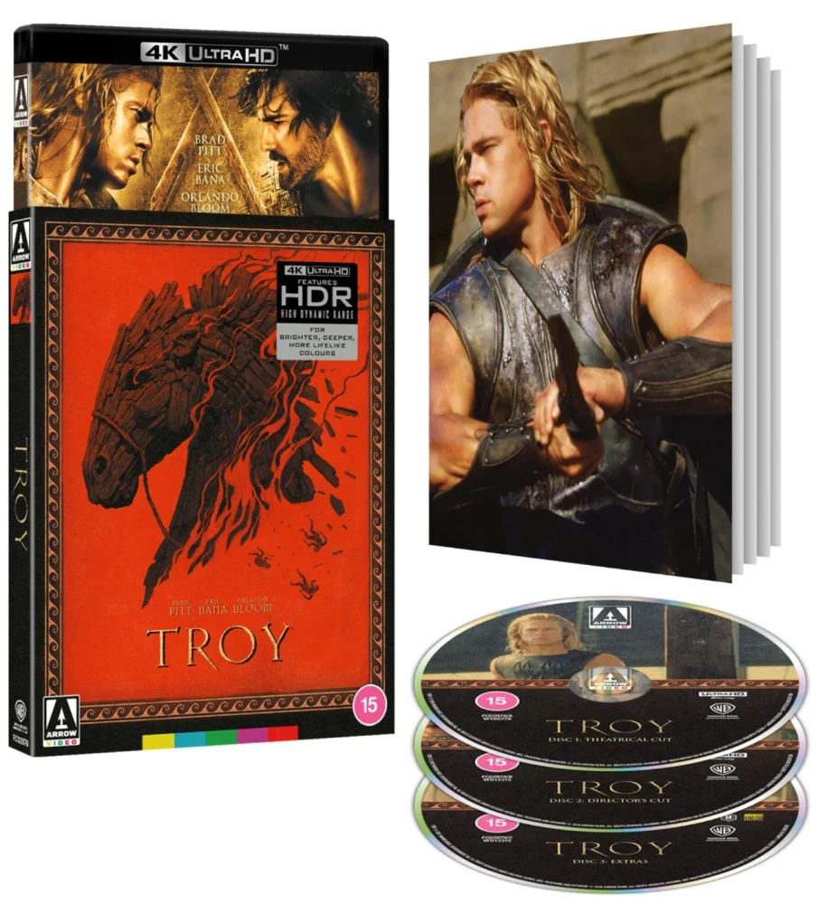 Troija - Limited Edition (2x 4K Ultra HD + Extra Blu-ray) Arrow (Troy) Slipcover + Vihkonen