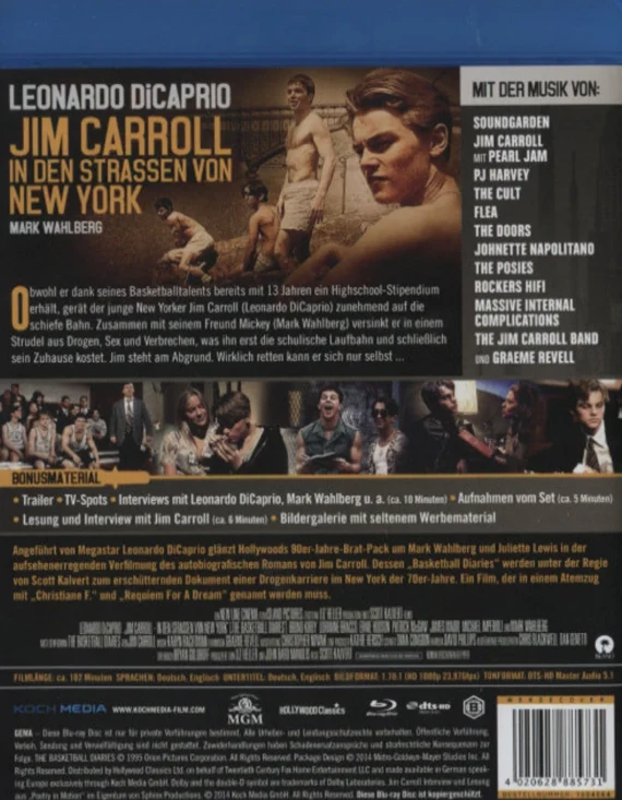 New Yorkin kadut - The Basketball Diaries (Blu-ray)